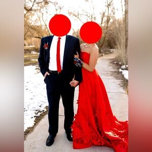 Red Sherri hill dress